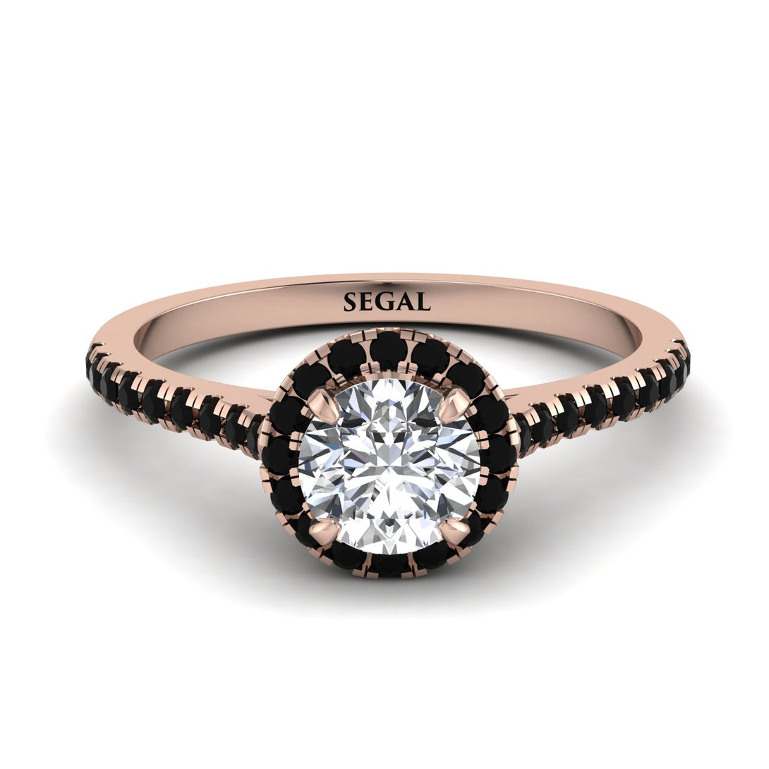 Milgrain Halo Diamond Ring - Betty No. 32