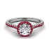 Milgrain Halo Diamond Ring - Betty No. 48
