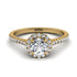 Milgrain Halo Diamond Ring - Betty No. 1