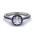 Milgrain Halo Diamond Ring - Betty No. 63