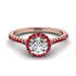 Milgrain Halo Diamond Ring - Betty No. 47