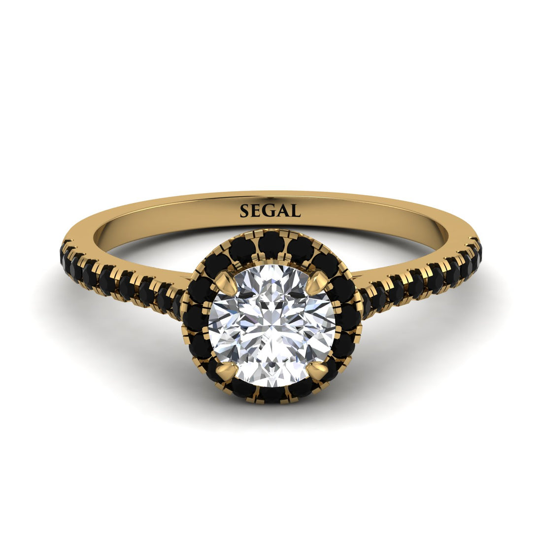 Milgrain Halo Diamond Ring - Betty No. 31