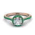 Milgrain Halo Diamond Ring - Betty No. 17