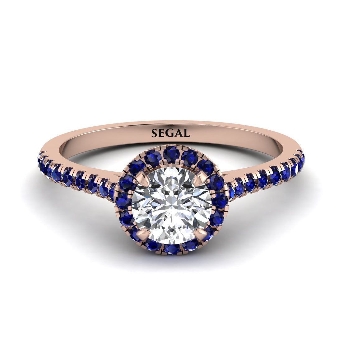 Milgrain Halo Diamond Ring - Betty No. 62