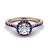 Milgrain Halo Diamond Ring - Betty No. 62
