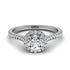 Milgrain Halo Diamond Ring - Betty No. 3
