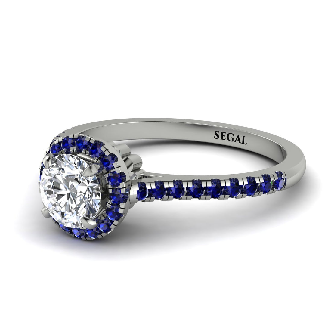 Milgrain Halo Diamond Ring - Betty No. 63