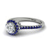 Milgrain Halo Diamond Ring - Betty No. 63