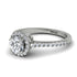 Milgrain Halo Diamond Ring - Betty No. 3
