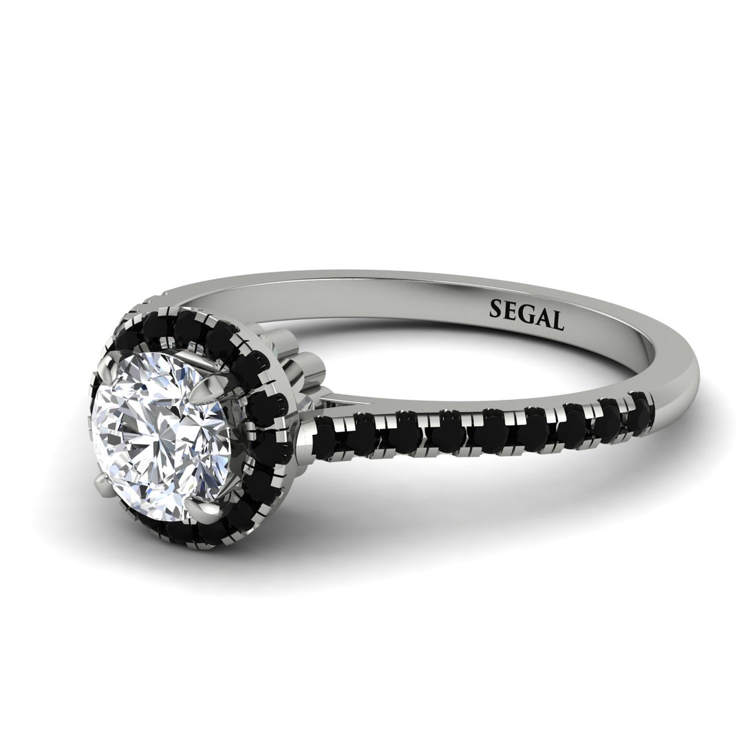Milgrain Halo Diamond Ring - Betty No. 33