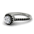Milgrain Halo Diamond Ring - Betty No. 33