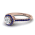 Milgrain Halo Diamond Ring - Betty No. 62