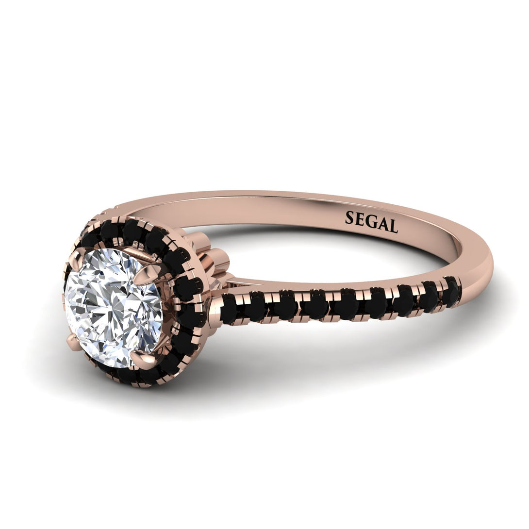 Milgrain Halo Diamond Ring - Betty No. 32