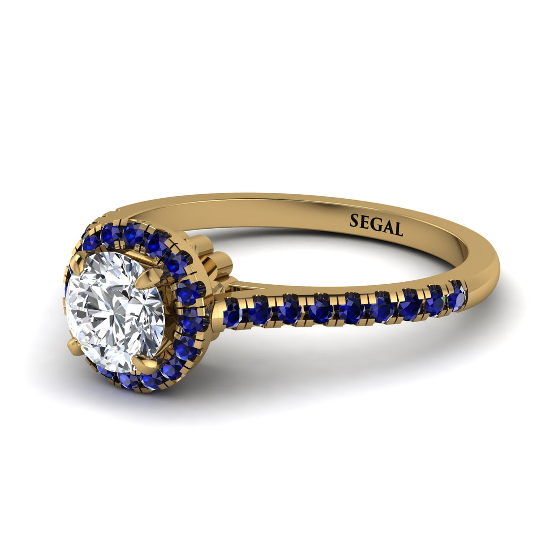 Milgrain Halo Diamond Ring - Betty No. 61