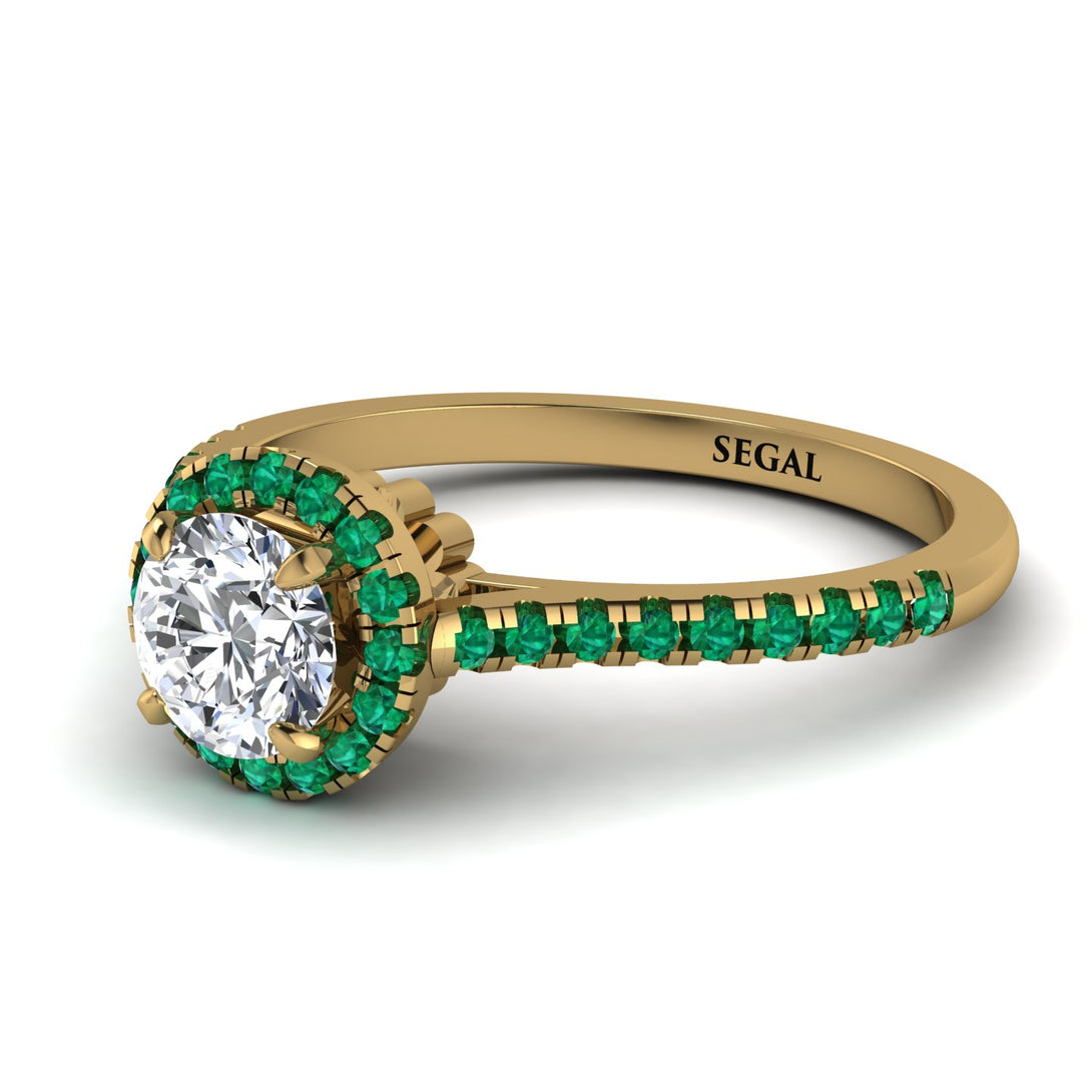 Milgrain Halo Diamond Ring - Betty No. 16