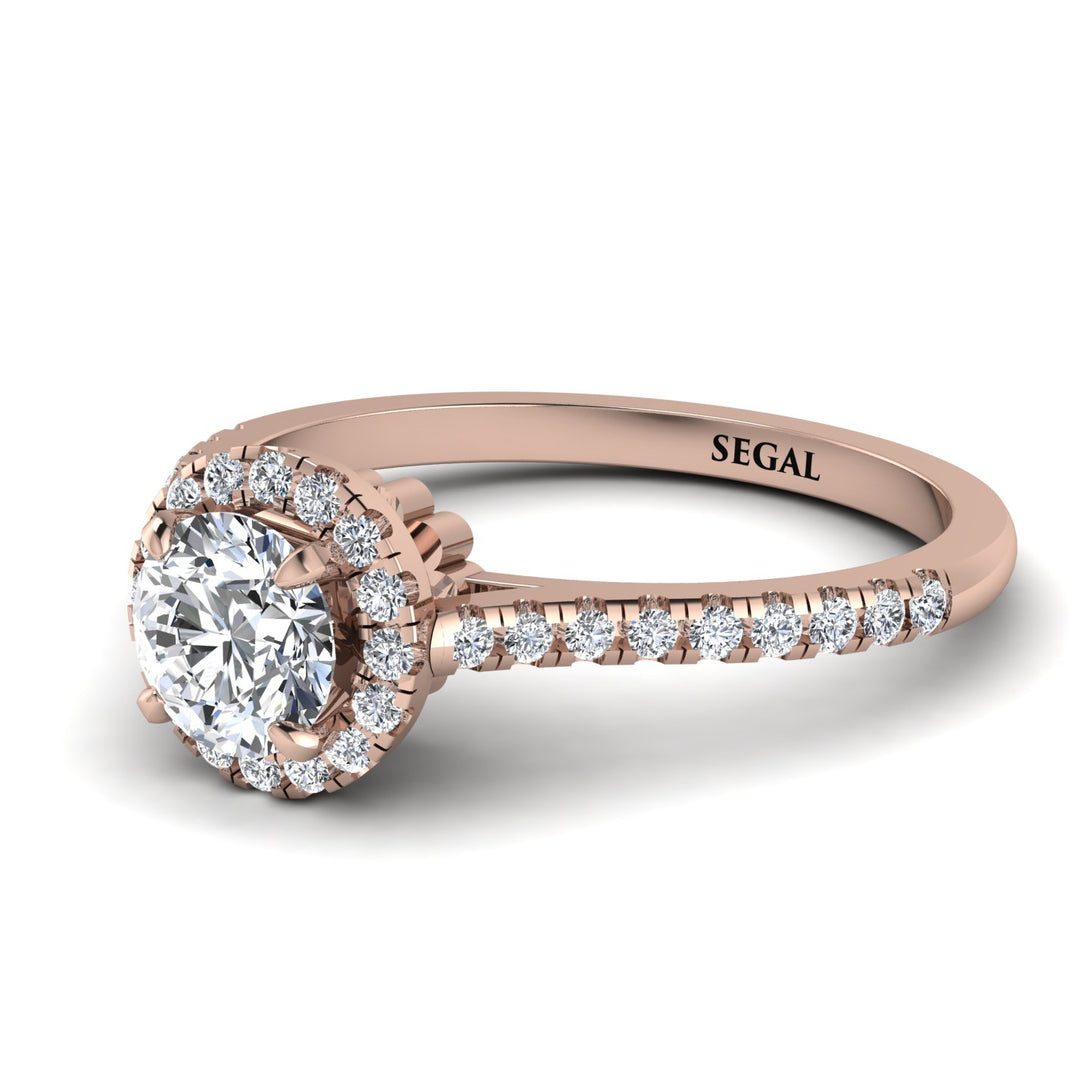 Milgrain Halo Diamond Ring - Betty No. 2