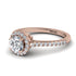 Milgrain Halo Diamond Ring - Betty No. 2
