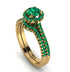 Milgrain Halo Emerald Bridal Set - Betty No. 19