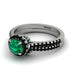 Milgrain Halo Emerald Bridal Set - Betty No. 36 image 3
