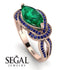 Milgrain Marquise Emerald Engagement Ring - Marley No. 65 image 10