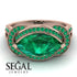 Milgrain Marquise Emerald Engagement Ring - Marley No. 20 image 2