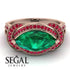 Milgrain Marquise Emerald Engagement Ring - Marley No. 50