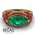 Milgrain Marquise Emerald Engagement Ring - Marley No. 49
