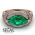 Milgrain Marquise Emerald Engagement Ring - Marley No. 5
