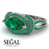 Milgrain Marquise Emerald Engagement Ring - Marley No. 21 image 3