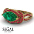 Milgrain Marquise Emerald Engagement Ring - Marley No. 49 image 3