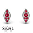 Milgrain Marquise Ruby Earrings - Faye No. 57