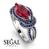 Milgrain Marquise Ruby Engagement Ring - Marley No. 72 image 10