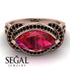 Milgrain Marquise Ruby Engagement Ring - Marley No. 41 image 2