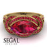Milgrain Marquise Ruby Engagement Ring - Marley No. 55