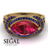 Milgrain Marquise Ruby Engagement Ring - Marley No. 70