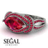 Milgrain Marquise Ruby Engagement Ring - Marley No. 57 image 3