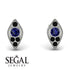 Milgrain Marquise Sapphire Earrings - Faye No. 45