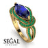 Milgrain Marquise Sapphire Engagement Ring - Marley No. 28