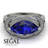 Milgrain Marquise Sapphire Engagement Ring - Marley No. 15 image 2