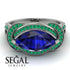 Milgrain Marquise Sapphire Engagement Ring - Marley No. 30 image 2