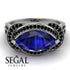 Milgrain Marquise Sapphire Engagement Ring - Marley No. 45 image 2