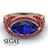 Milgrain Marquise Sapphire Engagement Ring - Marley No. 59