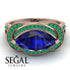 Milgrain Marquise Sapphire Engagement Ring - Marley No. 29 image 2