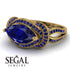 Milgrain Marquise Sapphire Engagement Ring - Marley No. 73 image 3