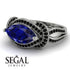 Milgrain Marquise Sapphire Engagement Ring - Marley No. 45