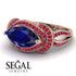Milgrain Marquise Sapphire Engagement Ring - Marley No. 59 image 3