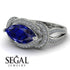 Milgrain Marquise Sapphire Engagement Ring - Marley No. 15 image 3