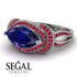 Milgrain Marquise Sapphire Engagement Ring - Marley No. 60