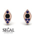 Milgrain Marquise Black Diamond Earrings - Faye No. 68 image 9