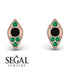 Milgrain Marquise Black Diamond Earrings - Faye No. 23